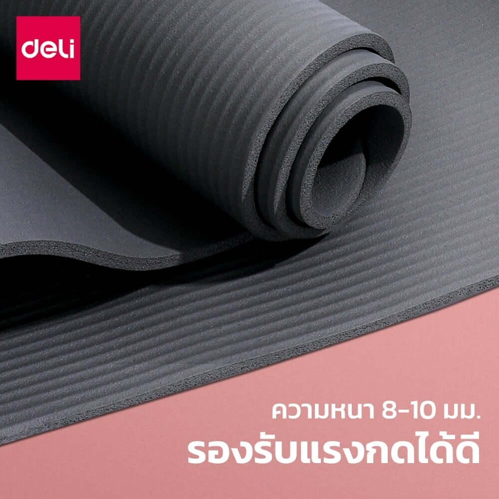 เสื่อโยคะ AGNITE ER202-GR-01 10มม สีเทา (หนาพิเศษ)_2